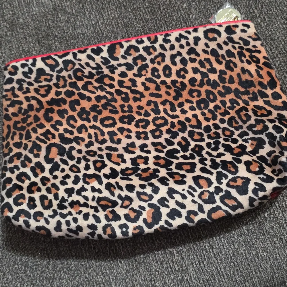 Estée Lauder Floral Cheetah Cosmetic Bag